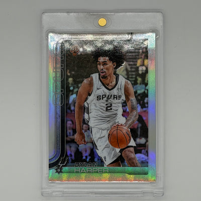 Dylan Harper San Antonio Spurs NBA Basketball Topps 2025 Chrome RC Refractor