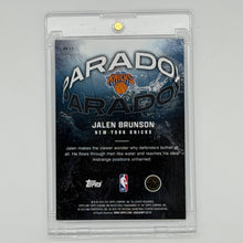 Jalen Brunson NY Knicks NBA Basketball Topps 2025 Chrome Paradox