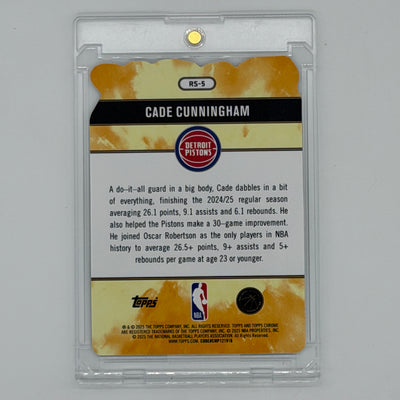Cade Cunningham Detroit Pistons NBA Basketball Topps 2025 Chrome Rock Stars