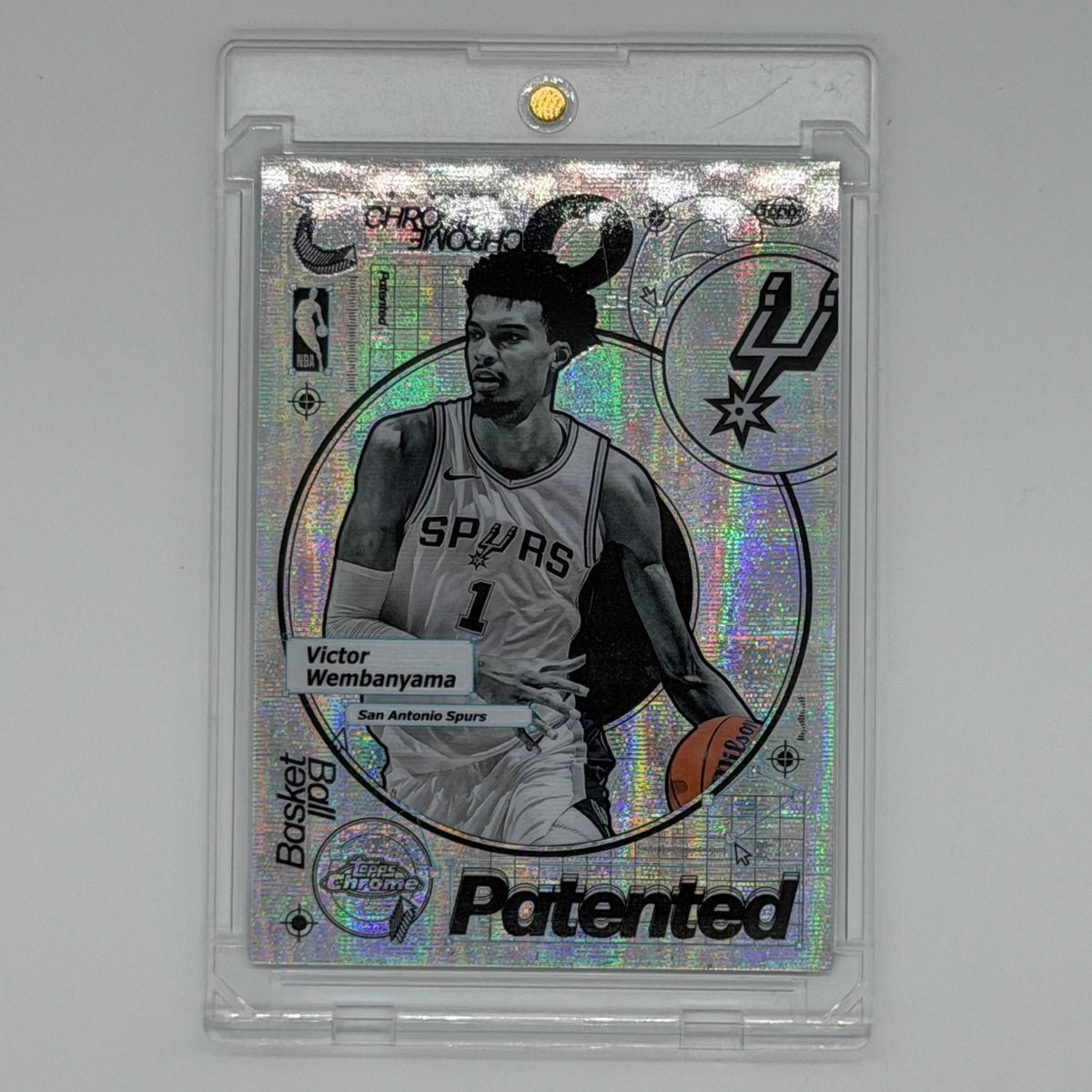 Victor Wembanyama SA Spurs NBA Basketball Topps 2025 Chrome Patented