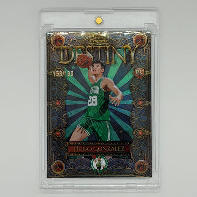 Hugo González Boston Celtics NBA Basketball Topps 2025 Chrome Destiny RC /199