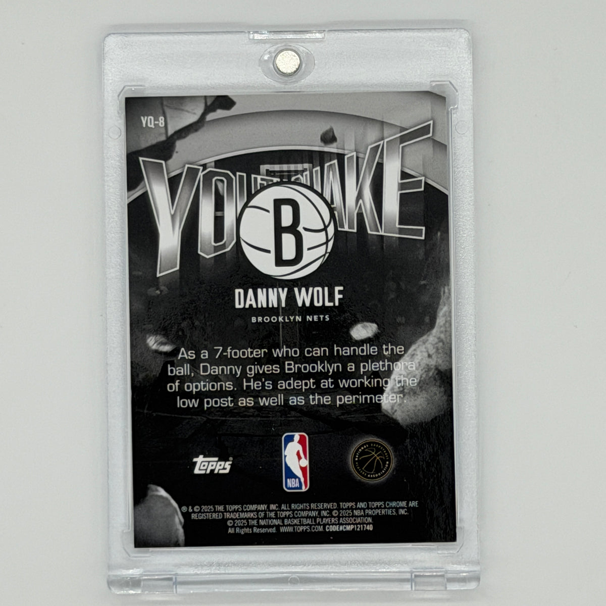 Danny Wolf Brooklyn Nets NBA Basketball Topps 2025 Chrome RC /50