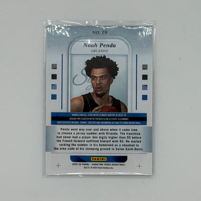 Noah Penda Orlando Magic NBA Basketball Panini 2025 Signature Series RC /35