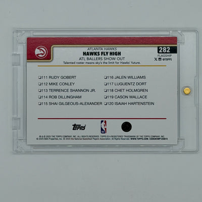 Atlanta Hawks NBA Basketball Topps 2025 Flagship ATL Ballers Show Out /50