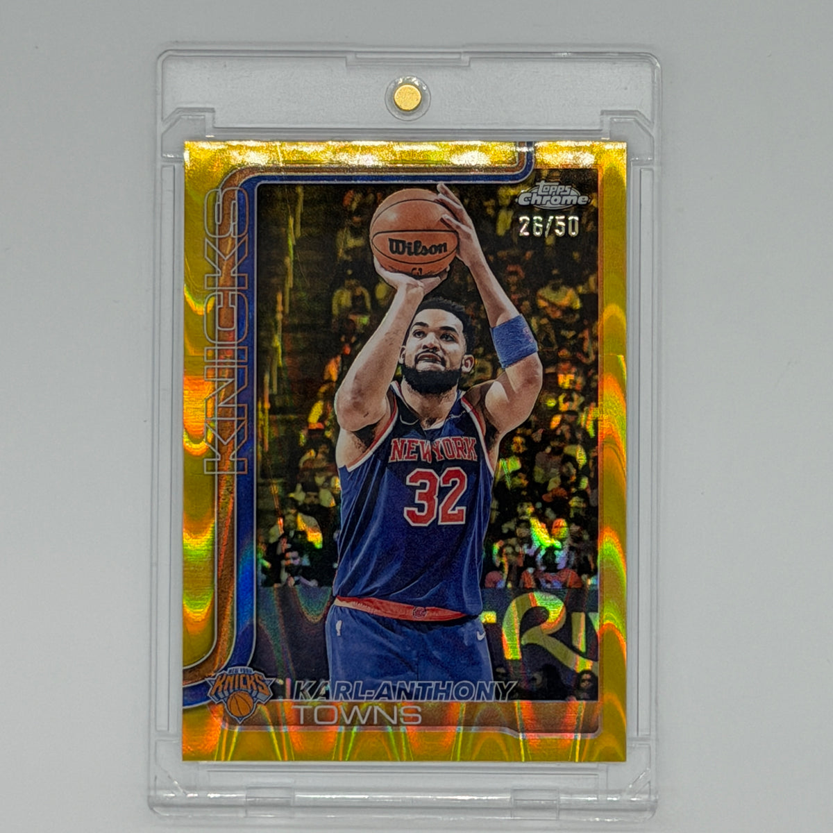 Karl-Anthony Towns New York Knicks NBA Basketball Topps 2025 Chrome /50
