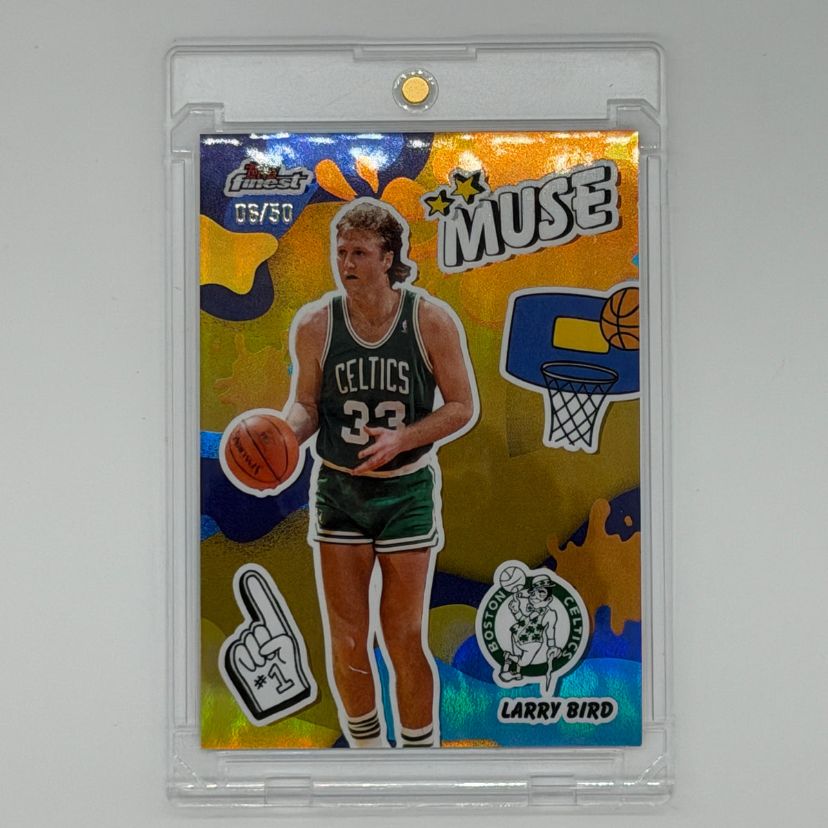 Larry Bird Boston Celtics NBA Basketball Topps 2025 Finest Muse /50