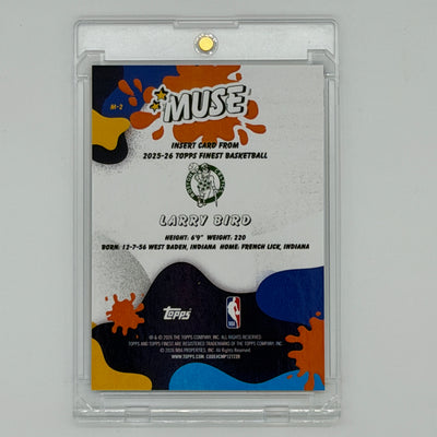Larry Bird Boston Celtics NBA Basketball Topps 2025 Finest Muse /50
