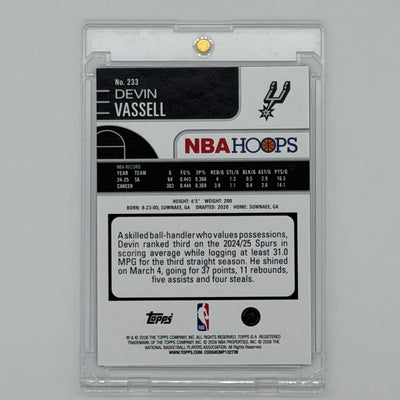 Devin Vassell San Antonio Spurs NBA Basketball 2026 NBA Hoops /75