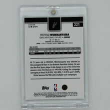 Victor Wembanyama San Antonio Spurs NBA Basketball Topps 2025 Chrome Refractor