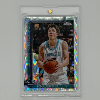 Kon Knueppel Charlotte Hornets NBA Basketball Topps 2025 Chrome Wave