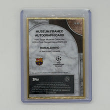 Ronaldinho FC Barcelona Soccer Topps 2025 Museum Collection Auto /25
