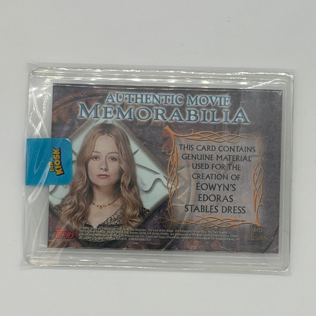 Eowyn Lord of the Rings Trilogy Topps 2003 Memorabilia