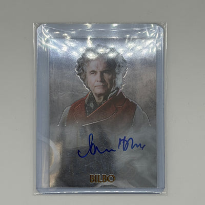Ian Holm as Bilbo Lord of the Rings Topps 2004 Chrome Auto