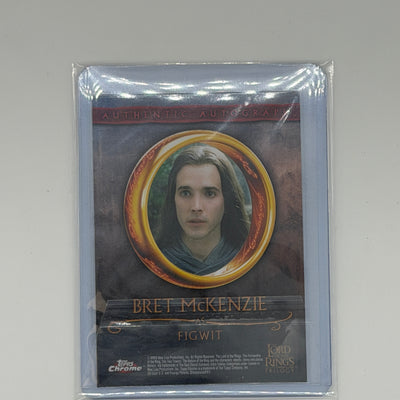Bret McKenzie as Figwit Lord of the Rings Topps 2004 Chrome Auto