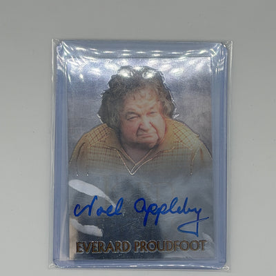 Noel Appleby as Everard Proudfoot Lord of the Rings Topps 2004 Chrome Auto