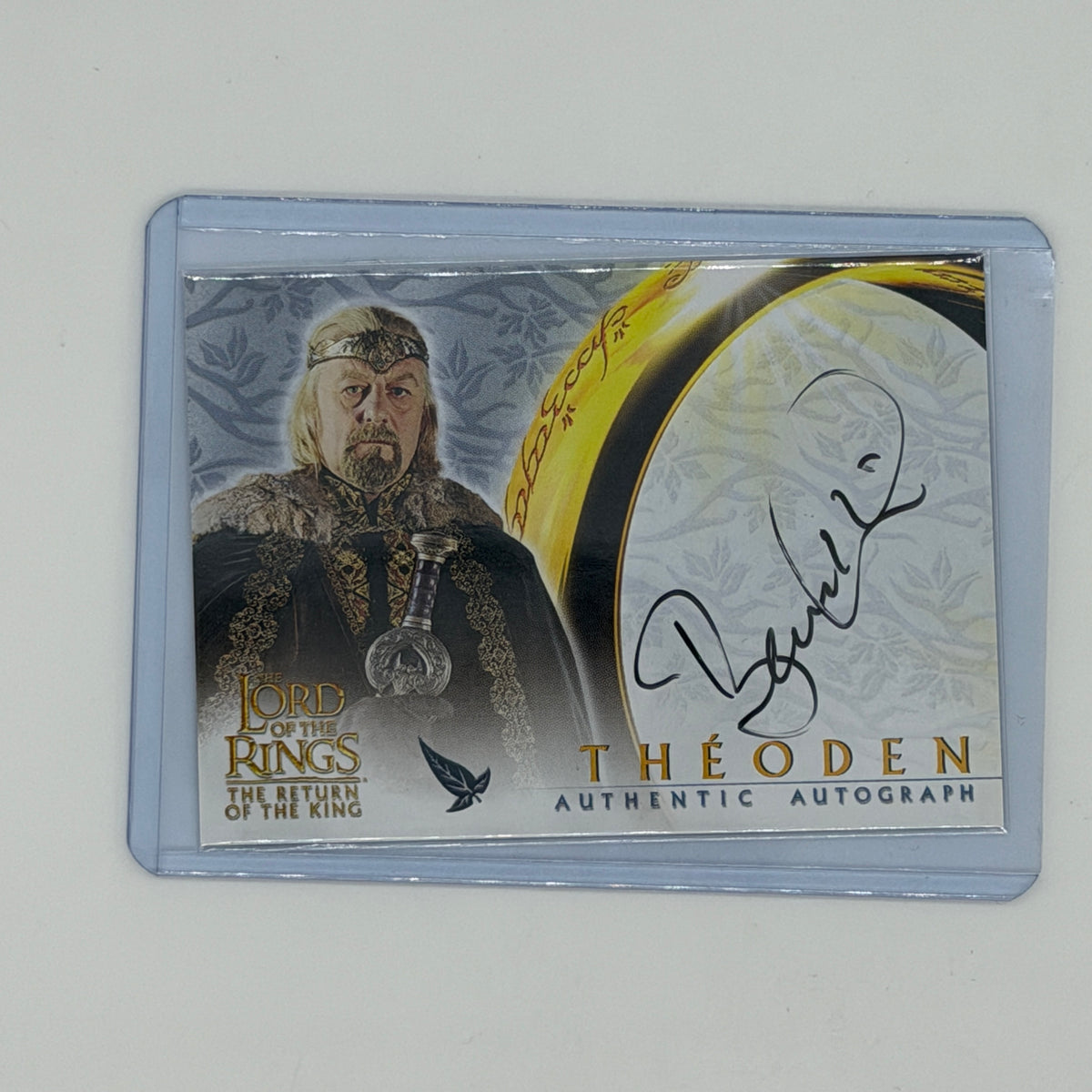 Bernard Hill as Theoden Return of the King Lord of the Rings Topps 2003 Auto