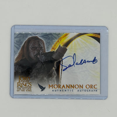 Sala Baker Morannon Orc Return of the King Lord of the Rings Topps 2003 Auto