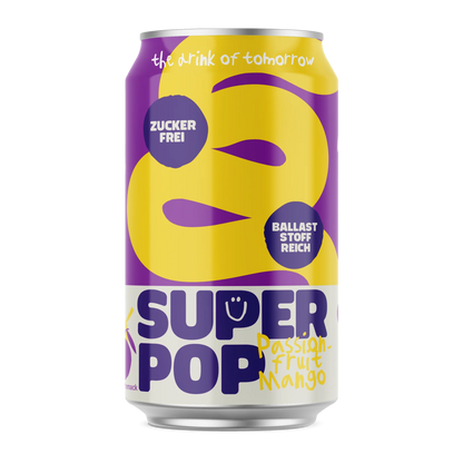 SUPER POP Test Bundle - Vegan - 4x330ml zzgl. 4x Pfand 0,25 €