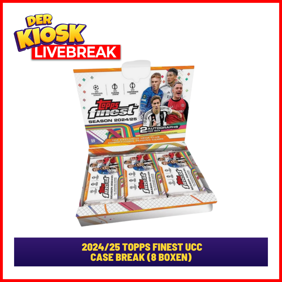 #8 2024/25 Topps Finest UCC  Case Break PYT/PYP  (8 Boxen)