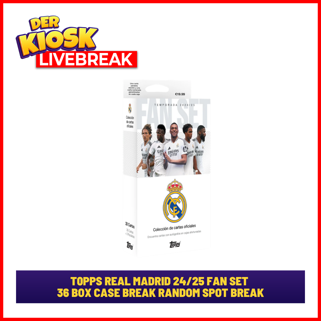 (TikTok) #1 TOPPS Real Madrid CF Fan Set 2024/25 36 Box (Case) Random Spot Break
