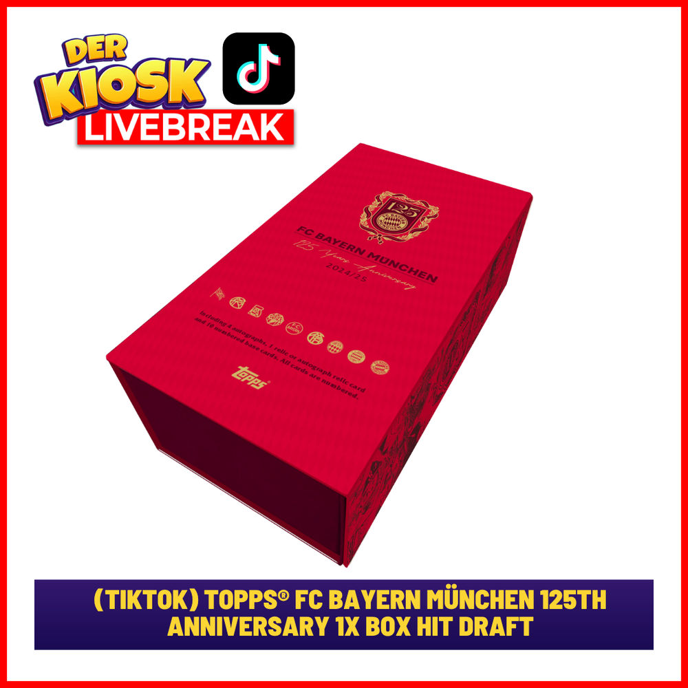(TikTok) #17 Topps® FC Bayern München 125th Anniversary 1x Box Hit Dra (TikTok) #17 Topps® FC Bayern München 125th Anniversary 1x Box Hit Dra