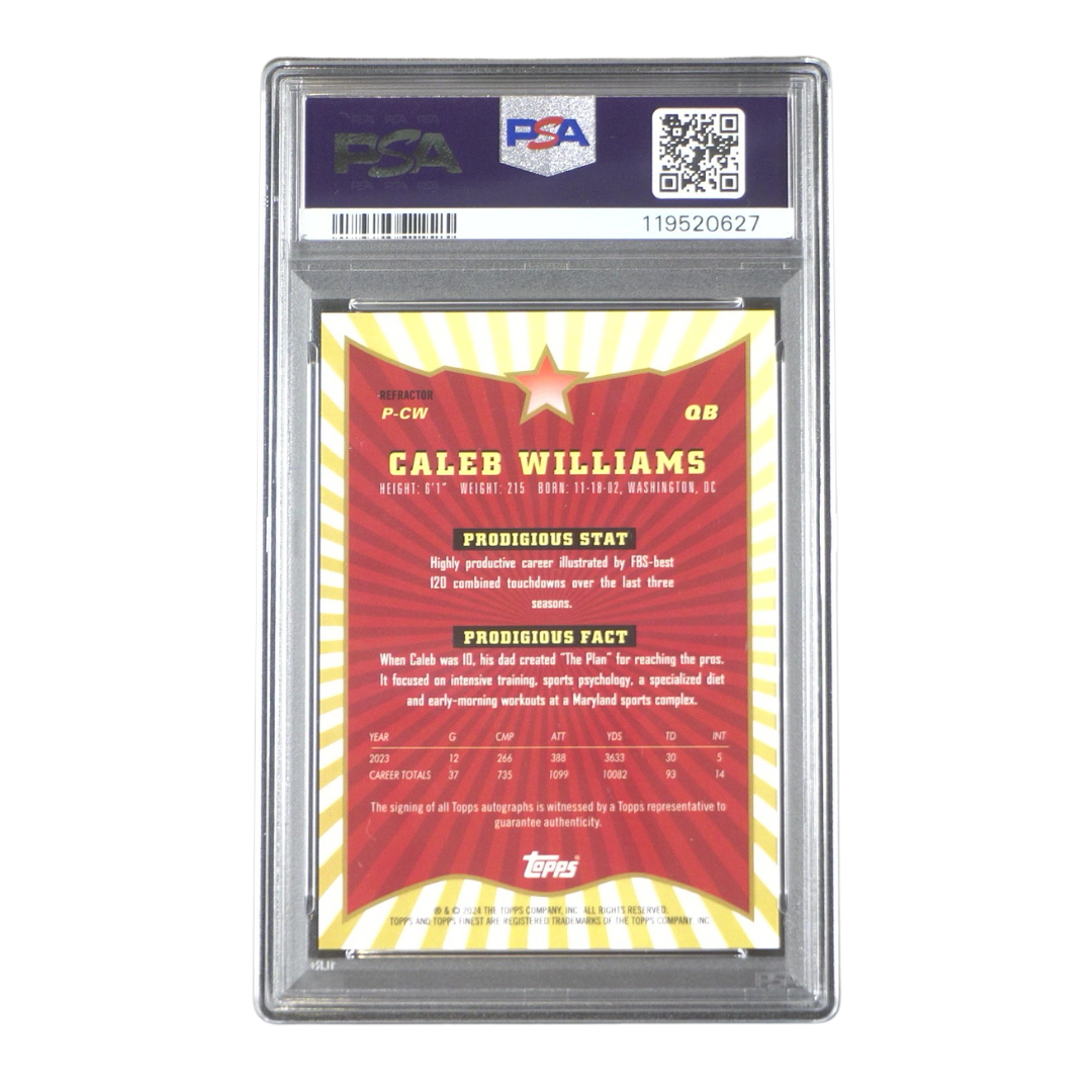 Calleb Williams RC Autograph PSA 9 - 2024 Topps® Finest Football (Graded Card) Kommissionsware