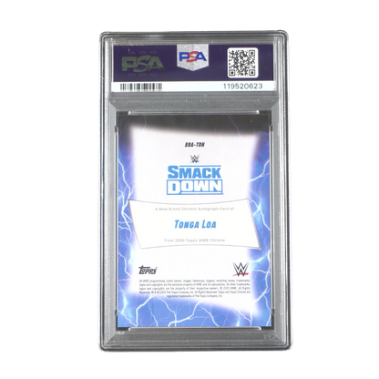 Tonga Loa 112/150 PSA 9 On Card Autograph - 2025 Topps WWE Chrome® (Graded Card) Kommissionsware