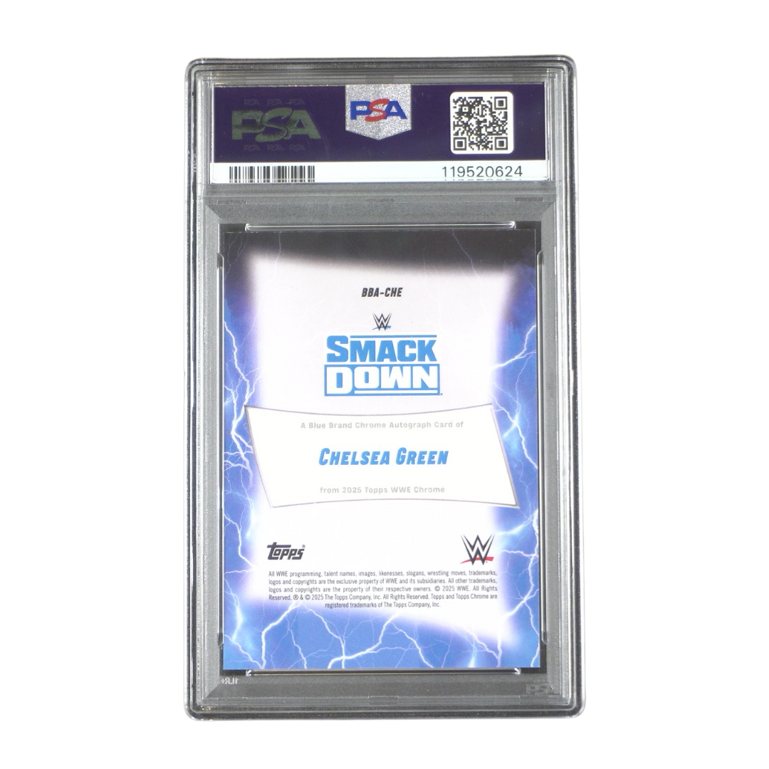 Chelsea Green 018/150 PSA 9 On Card Autograph - 2025 Topps WWE Chrome® (Graded Card) Kommissionsware
