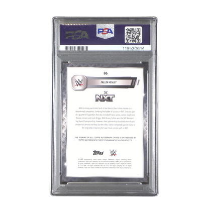 Fallon Henley 09/10 PSA 9 On Card Autograph - 2025 Topps WWE Chrome® (Graded Card) Kommissionsware