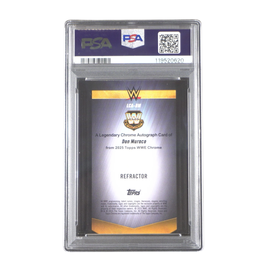 Don Muraco 018/175 PSA 8 On Card Autograph - 2025 Topps WWE Chrome® (Graded Card) Kommissionsware