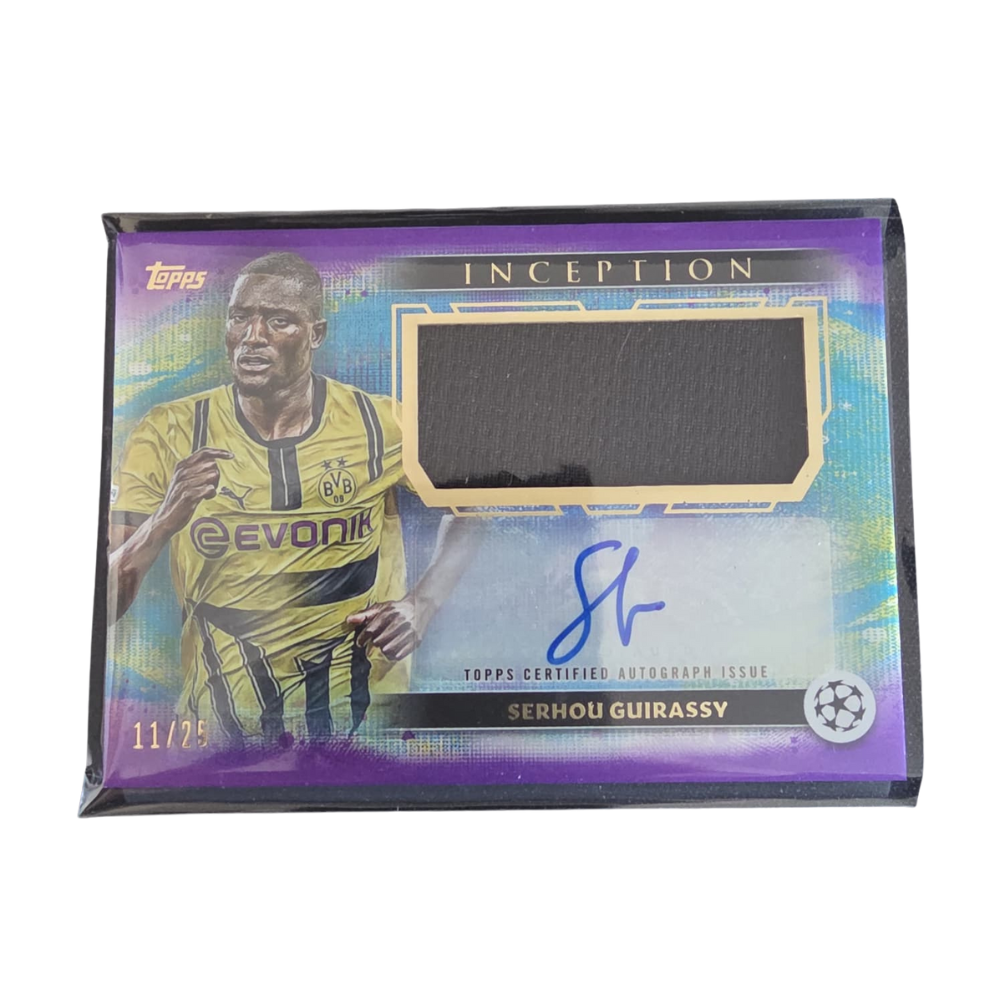 2024-25 Topps Inception UCC Serhou Guirassy Borussia Dortmund Patch Auto /25