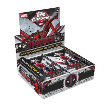 2025 Topps Chrome Marvel Deadpool Hobby Box - Signed by Dennis Schmidt-Foß