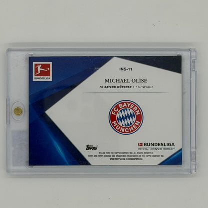 Michael Olise FC Bayern Bundesliga Soccer Topps 2025 Chrome Infinite Sapphire