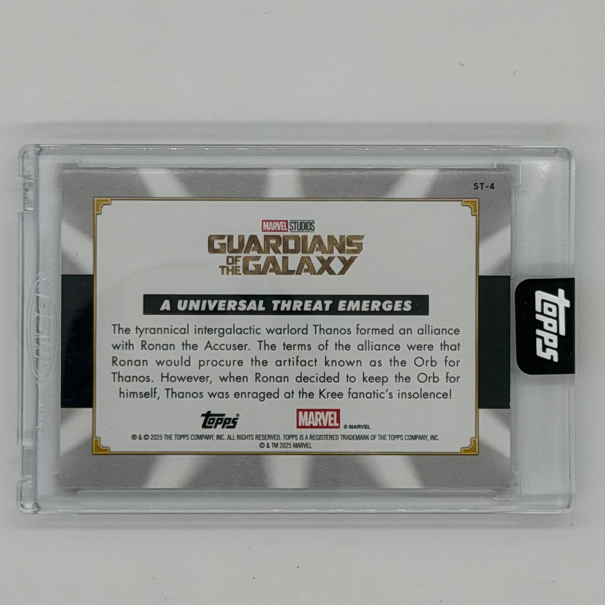 Thanos Marvel Studios Topps 2025 Show Stoppers /10