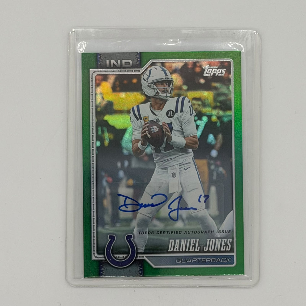 Daniel Jones Indianapolis Colts NFL Football Topps 2025 Auto /99