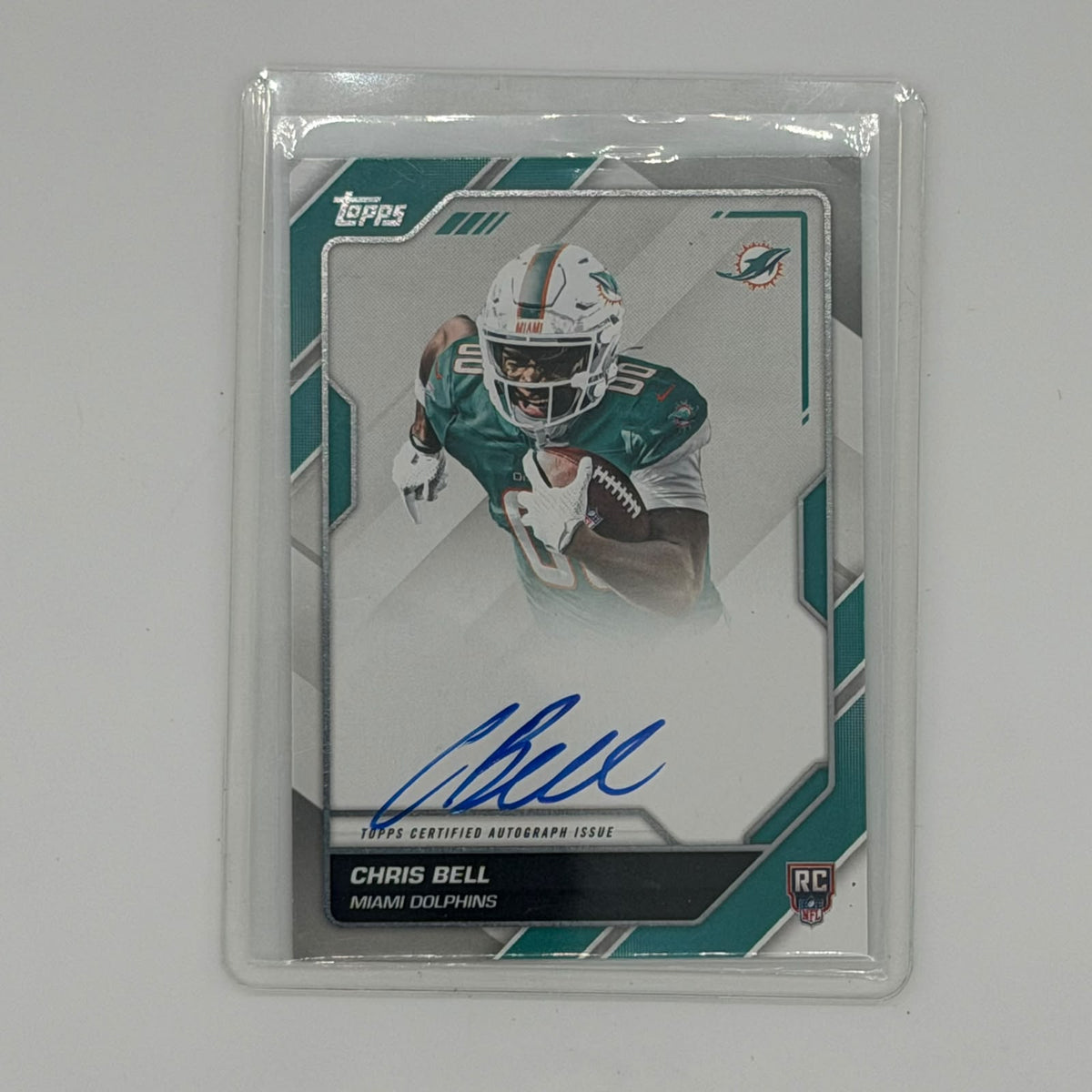 Chris Bell Miami Dolphins NFL Football Topps 2026 Flagship First Signatures Auto