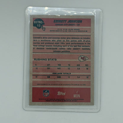 Emmett Johnson Kansas City Chiefs NFL Football Topps 2026 Mojo Chrome Auto