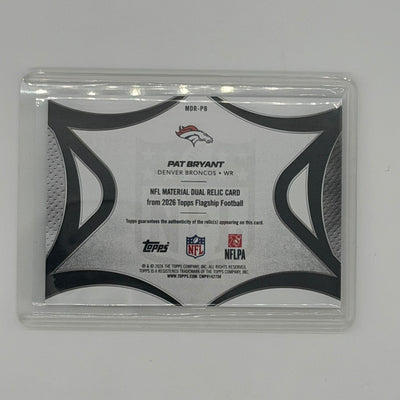 Pat Bryant Denver Broncos NFL Football Topps Relic 2026 Flagship