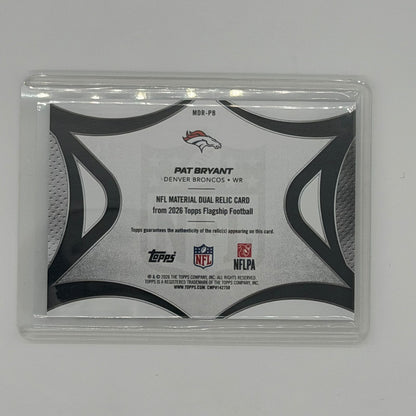 Pat Bryant Denver Broncos NFL Football Topps Relic 2026 Flagship