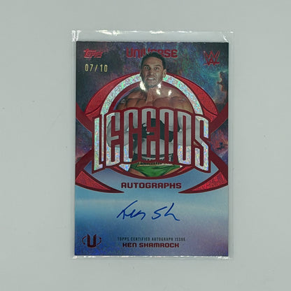 Ken Shamrock Wrestling WWE Topps 2026 Universe Auto /10