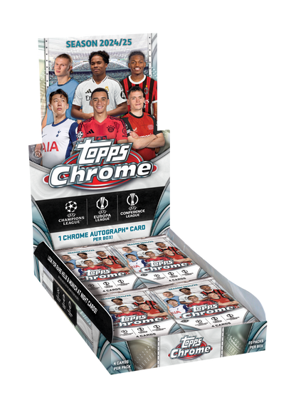 2024-25 Topps Chrome® UEFA Club Competitions - Hobby Box