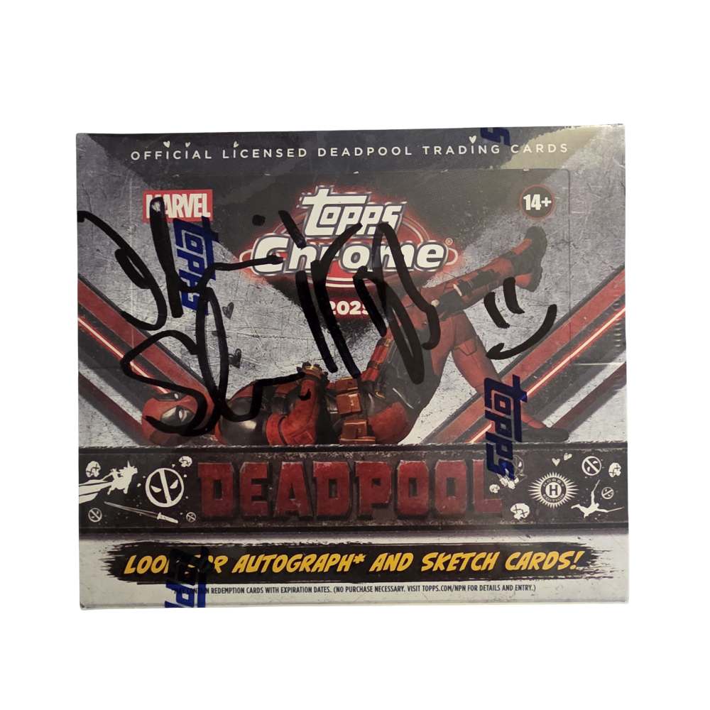 2025 Topps Chrome Marvel Deadpool Hobby Box - Signed by Dennis Schmidt-Foß
