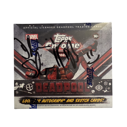2025 Topps Chrome Marvel Deadpool Hobby Box - Signed by Dennis Schmidt-Foß