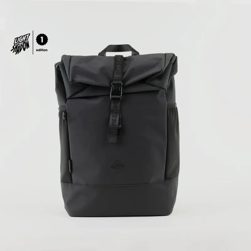 Raw2Rare Rolltop Backpack Solid Black