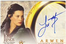 Herr der Ringe FotR Fellowship Autogrammkarte Liv Tyler als Arwen