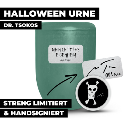 Dr. Tsokos Halloween Urne 2025 - streng limitiert & handsigniert!