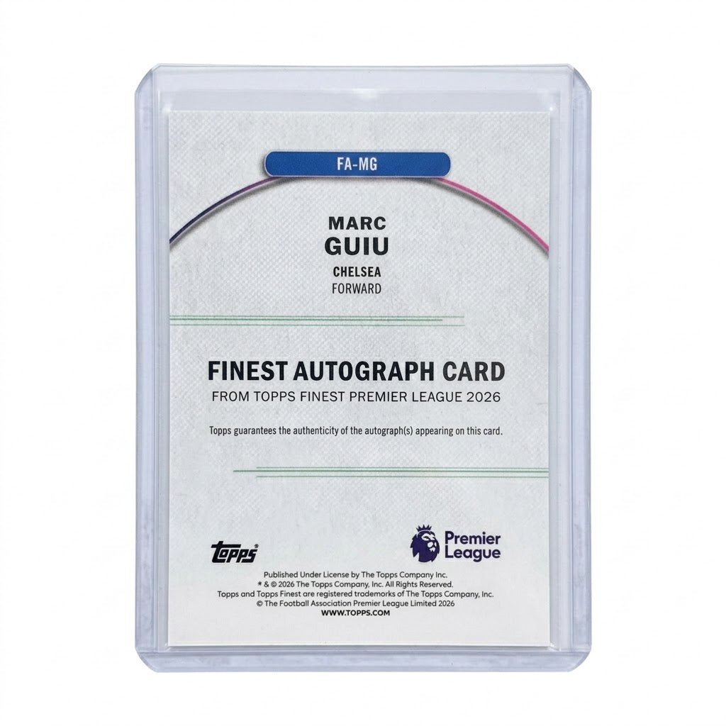 Marc Guiu Finest Premier League Chelsea Fc Topps 2026 Autogramm /75